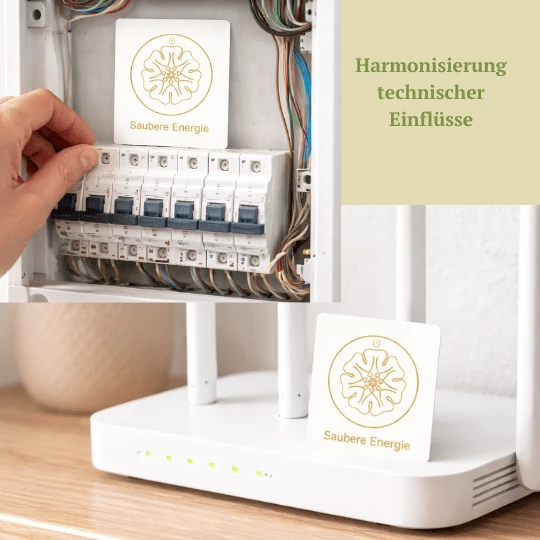 Saubere Enerie Karte Anwendung, Energiekarte, Elektrosmog, Strahlung, Funk, Schutz,