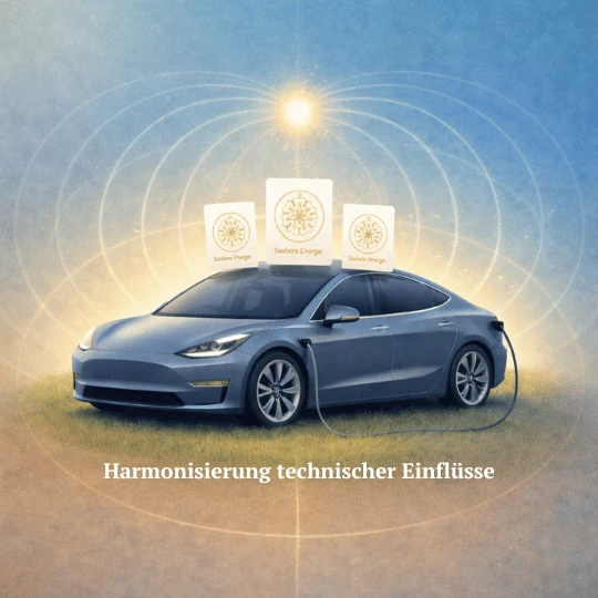 Saubere Enerie Karte - Energetische Harmonisierung für E-Auto, Elektroauto & Umgebung, Energiekarte, Elektrosmog, Strahlung, Funk, Schutz,